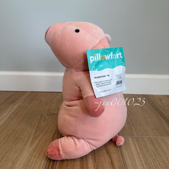 Pig Weighted Plush Throw Pillow - Pillowfort - Picture 8 of 12